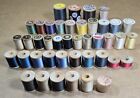 Vintage Wooden Thread Spools Sewing With Thread Mixed Sizes Nos Lot Of 40 