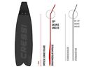 New Cressi Gara Modular Impulse Fins For Freediving - Black  Size  38 39