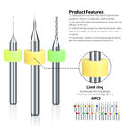 40pcs Carbide Micro Drill Bits Set 0 1-2 0mm Pcb Driiling Bit For Cnc Engraving