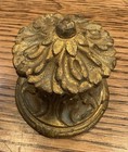 Antique Victorian Ornate Bronze Inkwell Art Nouveau Ink Pot 19th Century
