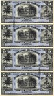  5 To  500 Set Hawaii Hawaiian Islands Silver Note Currency Full Sheets Hi Repro