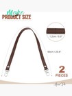 2 Pcs 26 Inch Leather Purse Handle Strap Replacement Diy Clutch Bag Handbag Top