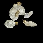 Vintage Avon Perfume Bottle Lot Butterfly Bird Caterpillar Frosted Gold Tone