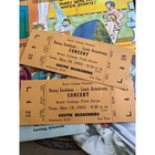 1953 Benny Goodman Louis Armstrong Concert Tickets Pair Jazz Beloit College