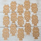 Woodland Owl Cutouts Confetti Table Scatter Woodlandbirthday Baby Party Decor