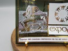 Vtg Montreal Skyline Expo 67 World Fair Smoke Glass Souvenir Trinket Dish