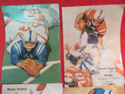 4 1961 Homer Central High School Ny Football Programs Coca-cola Advertising