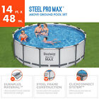 Bestway Steel Pro Max 14 X 4 Ft Above Ground Round Complete Pool Set  open Box 