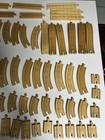 Lot Of 80 Thomas   Friends Brio Wood Train Track Curve Ascending Clickety Clack