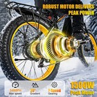 26  Fat Tire Electric Bikes For Adults 1500w 34mph 60miles Mountain Fast E-bike