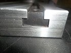 Sacrificial Aluminum T-slot Plate  T-slotted Fixture Table - 6  X 16  X 1 