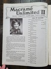Vintage Macrame Unlimited Ii 20  Projects Using Macrame weaving basketry 1977