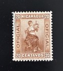 2 Nicaragua Stamps Numeral 20   Centavos And 5 Pesos Correos No Reserve Auction