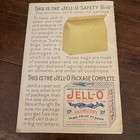 Vintage Rare New Talks About Jell-o 1910 Colored Pictures   Recipes  booklet
