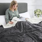 Large Sherpa Fleece Blanket 400 Gsm Super Soft Reversible Warm Sofa Bed Throws