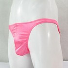 K319 Y Sexy Mens High Cut Bikini Swimsuit Low Rise Shiny Satin Knit Fabric
