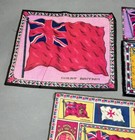 Great Britain Flag Tobacco Felt Antique 1910s Cigarette Cigar Premium Rug Lot