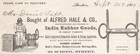 1869 Alfred Hale Submarine Armor   Diving Apparatus Illustrated Billhead Bh1-7