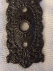 Antique  Vintage   Ornate Cast Iron Door Bell Cover 