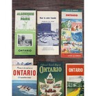 Vintage 1950s Canada Travel Map Lot Ontario Quebec Algonquin Cities Service Cram