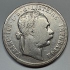 1879 Austria 1 Florin Silver Austrian Empire - Nice Details - Coin  c-021