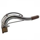 Em Sba Bb Tenor Saxophone Neck Hand Hammered Reinforced Rib Silver Plated