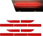 Red Reflective Stickers Car Trunk  2-pack Waterproof Scratch-resistant Warning D