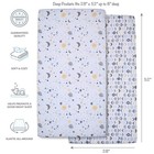 Bedtime Originals Celestial Moon stars 2-pack Fitted Crib toddler Sheet Set