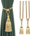 1 Pair Curtain Holdbacks Tassel Curtain Tie Backs Rope Strap Home Room Decor  