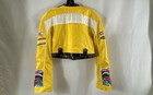 Ritmi Women s Yellow Cropped Moto Jacket K-pop Demon Hunters Faux Leather Sz S
