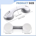 Bathroom Suction Grab Bar Shower Bathtub Safety Handle Dual Locking Support Rail