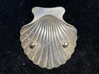 Vintage Tiffany   Co  Clam Shell Sterling Silver Caviar Nut Dish 2 5  X 2 75 