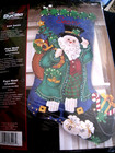 Christmas Bucilla Stocking Felt Applique Kit  Irish Santa  Original sealed 85427