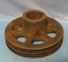 Vintage Industrial Machine Age Cast steel Crank Pulley Steampunk Art Lamp Part 