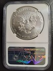 2021 American Silver Eagle T-1 Ngc Ms70 7k Us State Series North Carolina 