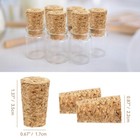 25 Pack Natural Soft Wood Corks Wine Bottle Stopper 22 17 35 Mm  Brown 