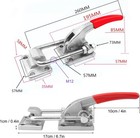 10 2 Inch 2 Pack Heavy Duty Large Toggle Clamp Latch  7700lbs Holding Capacity