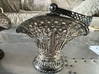  2 Eg Weber   Son Silver Wedding Basket Bride Charub Angel Antique
