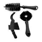 Bike Cleaning Kit Brush Set Chain Cassette Cleaner 3 Piece Combo Tooth Scraper