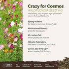 Eden Brothers Crazy For Cosmos Flower Mixed Seeds 1 4 Pound 