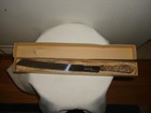 Vtg William Adams Sheffield England Sterling Silver Handle Cake Bread Knife Box