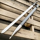 Middle Ages Medieval King Large Knights Classic Sword Crusader Blade W Scabbard