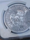 1886 M19 Japan 1 Yen Chopmarked Silver Dragon Coin Ngc Trade Dollars World Coin
