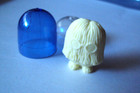 Vtg Gumball Charm Cracker Jack 60 s Rare White   Lulu Mophead Vending Prize Toy