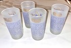 Vintage Howdy Kentucky Colonel Frosted Glasses Set-4 Pieces Mint 