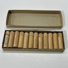 Lot Of 12 Vtg Crowley s Wooden Needle Holder   3 Sewing Machine Needles In Each
