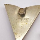 Vintage Ricardo Nickel Silver Horseshoe Etched Collar Tips Southwest Cowboy