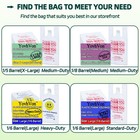 100 Pack Heavy Duty Plastic T Shirt Shopping Bags With Handles 11x6x21 Inch