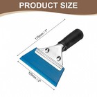 2pcs Squeegee 5 Inch Water Blade Shower Squeegee For Car Window Glass  Blue