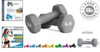 Compact 8 Lb Dumbbell Set - Stylish And Functional For Indoor outdoor Workouts